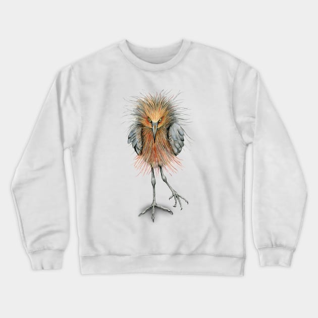 Reddish egret Crewneck Sweatshirt by Bwiselizzy